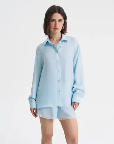 Свободная рубашка из купры