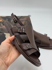 Босоножки женские натуральная кожа арт. PEAG 126-5 цвет "коричневый"