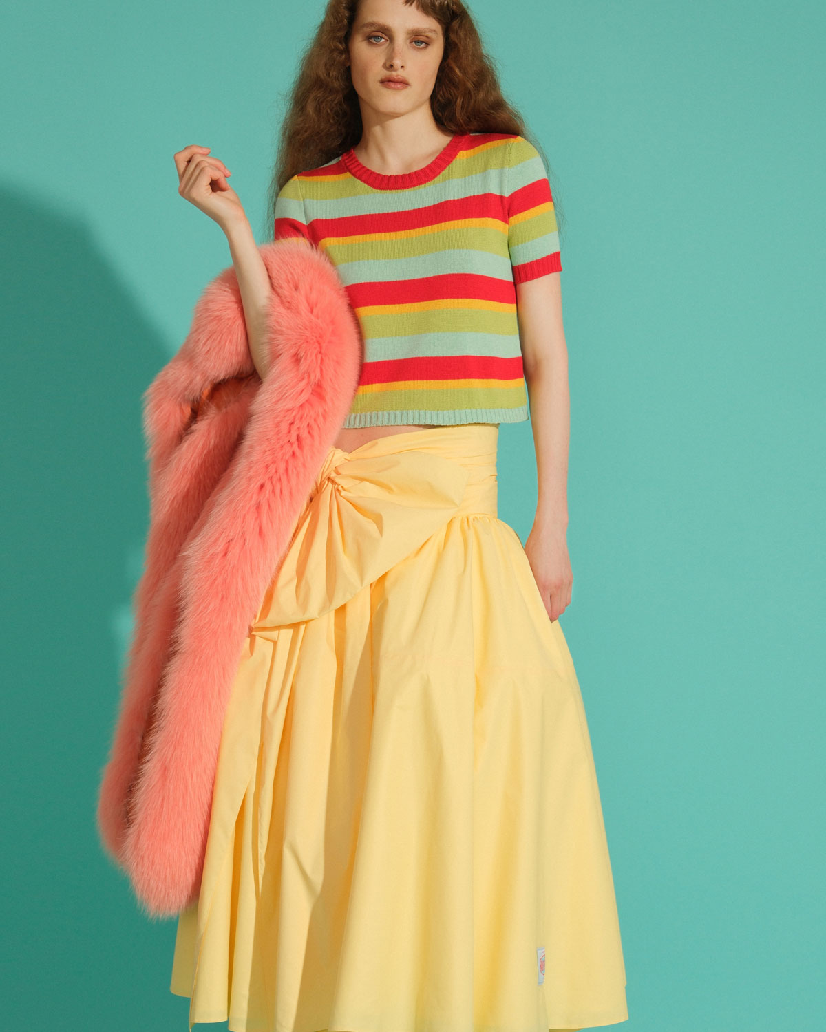 Укороченный трикотажный топ