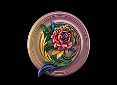 Силиконовый молд № 488 Медальон Цветы