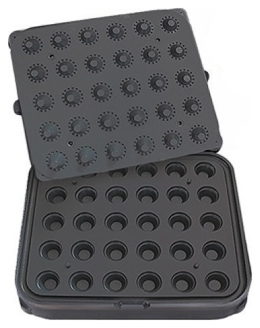 Форма для тарталетницы Kocateq DHTartmatic Plate 50 (круглые, ? 20 мм, 30 шт.)