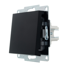 VESNA 742 4288 100 Выключатель черный матовый (механизм)