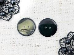 Пуговицы, d 2,5 см, бежевый с чёрным