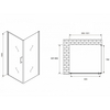 Abber Sonnenstrand AG04100B-S85B Душевой уголок, 100x85x195, цвет: чёрный