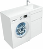 Aquanet 239299 Тумба c раковиной Токио 110 R напольная 1 ящик, б/к цвет белый глянец (239299)