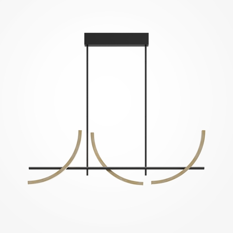 Подвесной светодиодный светильник Maytoni Wabi MOD428PL-L20BK