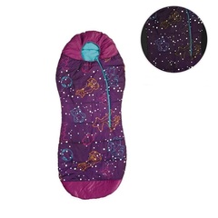 Детский спальный мешок Ace Camp Glow-in-the-Dark Mummy Purple