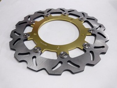 Диск тормозной передний на YAMAHA YZF R3 320, MT03  ABS 320, YZF R6, FZ6, XJ6 DIVERSION, MT03  660, MT-09 / ABS 850, TRACER 900, XSR ABS золотой