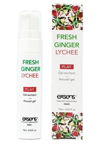 Возбуждающий гель Fresh Ginger Lychee Arousal Gel - 15 мл. - Exsens D882249
