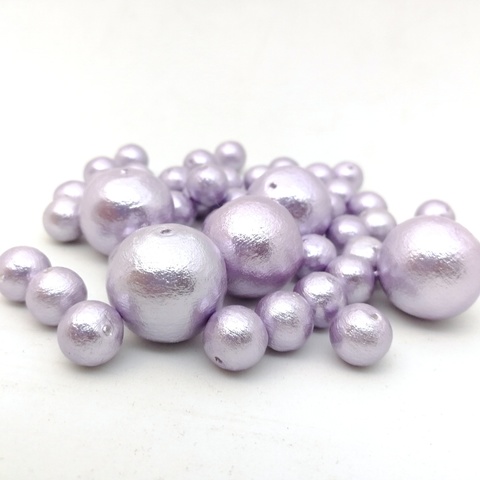 Хлопковый жемчуг 12 мм Lavender