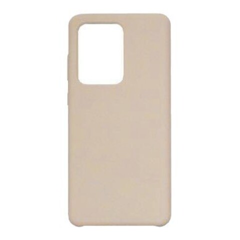 Силиконовый чехол Silicone Cover для Samsung Galaxy S20 Ultra (Бежевый)