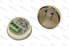 Кнопка (кнопочный модуль) EA2406S-D-W "11 этаж", круглая, белая динамическая подсветка, Брайль