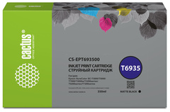 Картридж струйный Cactus CS-EPT693500 T6935 черный матовый (350мл) для Epson SureColor SC-T3000, T3070, T3200, T5000, 5200