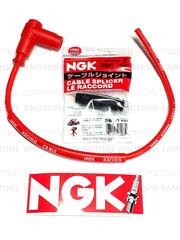 Бронепровод + свечной колпачок NGK (угол 90) красный