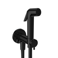 Almar E136009.MB Almar Гигиенический комплект с прогрессивным смесит., без втраиваемой части, черный матовый фото