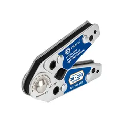 Угольник магнитный КОБАЛЬТ 101*63 мм, РЕГУЛИРУЕМЫЙ, диапазон углов 20-200 град., тран-р, ключ д/фиксации, магнит до 16 кг (919-500)