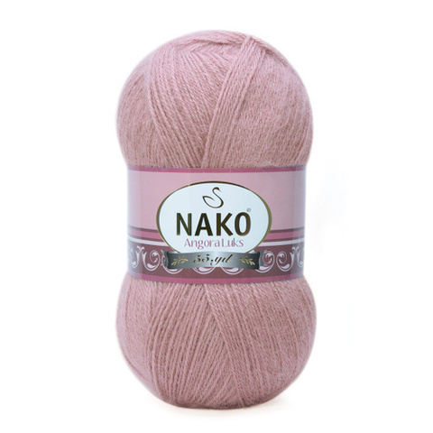 Пряжа Nako Angora Luks 10215 весеняя роза (уп. 5 мотков)