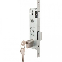 Замок KALE 153/P 30мм никель врезной с цилиндром 3 кл.