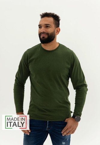 Лонгслив Bowery NYC однотонный Slub Mountain View