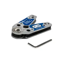 Угольник магнитный КОБАЛЬТ 101*63 мм, РЕГУЛИРУЕМЫЙ, диапазон углов 20-200 град., тран-р, ключ д/фиксации, магнит до 16 кг (919-500)