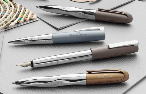 Перьевая ручка Faber-Castell Loom Metallic Grey перо F