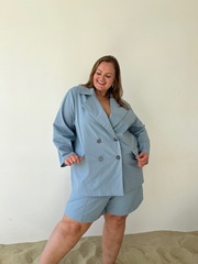 Пиджак рубашка изо льна