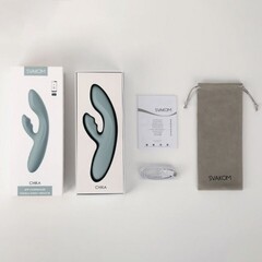 Вибратор-кролик Chika серый от SVAKOM