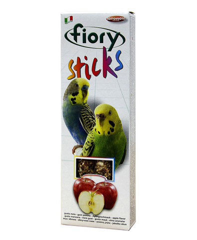 FIORY палочки для попугаев Sticks с яблоком 2х30г