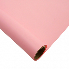 Пленка для цветов, матовая однотонная, Розовый Фламинго, 50см*9м, 60мкр.