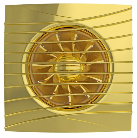 SILENT 4C Gold, Вентилятор осевой вытяжной с обратным клапаном D 100, декоративный