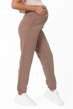 Утепленные брюки для беременных 15051 мокко