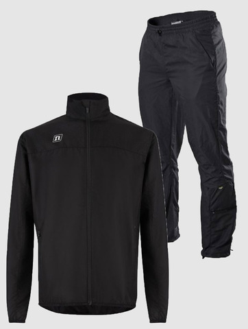 Костюм беговой Noname Strike Endurance black с прямыми брюками