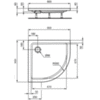 Душевой поддон 80х80 см Ideal Standard Hotline New K277901