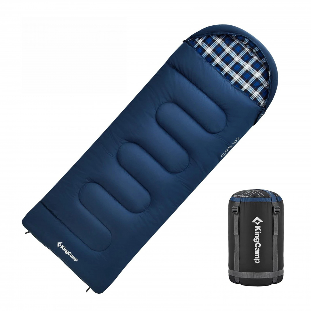 

СПАЛЬНЫЙ МЕШОК KINGCAMP 2212 CLOUD 400 -15°С 230х90 (Синий / Правый)
