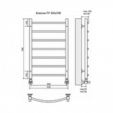 Полотенцесушитель водяной Terminus Классик П7 500x796