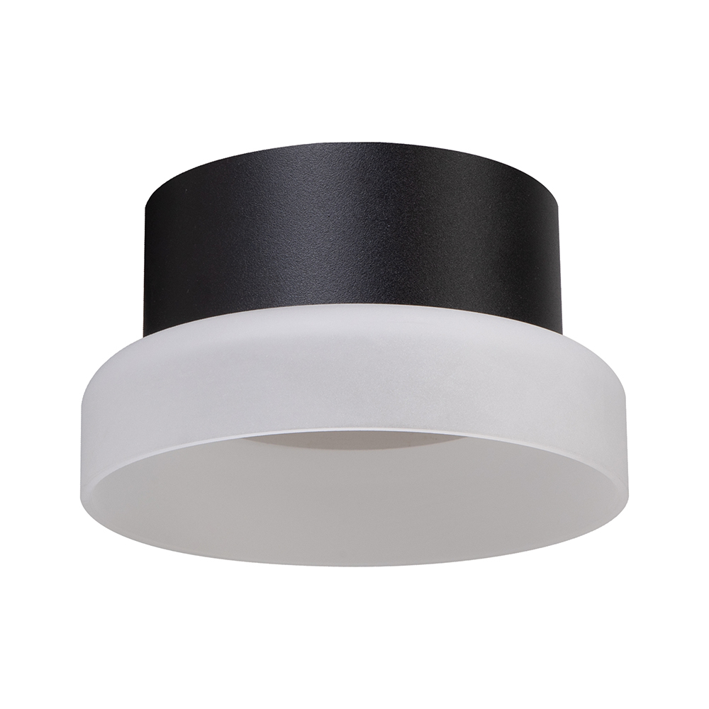 Светильник потолочный Feron HL460 Barrel OPAL 12W, 230V, GX53, черный