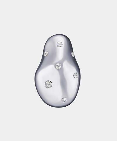 Моносерьга BAROQUE PEARL SILVER