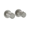 Gessi 33134#147 Термостат на 2 потока, внешняя часть, Finox Brushed Nickel Chrome Br