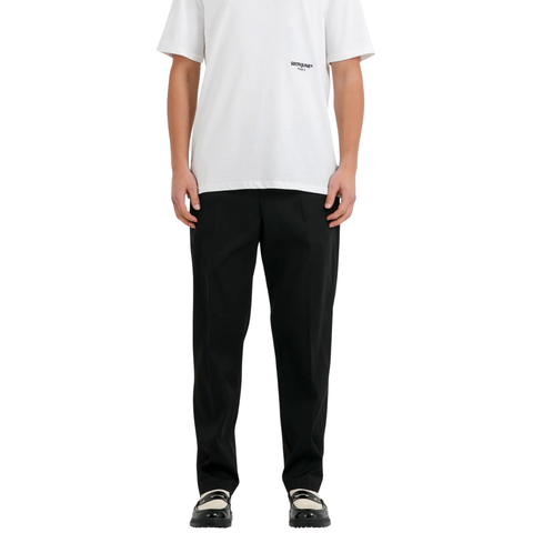 Embroidered Tailored Pants Black