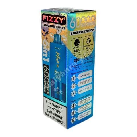 Fizzy Max III (6 в 1) 60000 затяжек - Вишня Кислый Апельсин (микс №14)