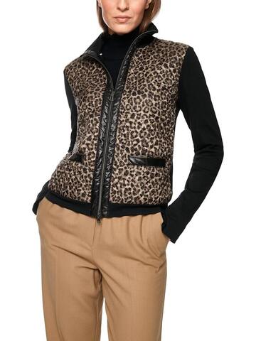 Marc Cain Sports Бомбер трикотажный в леопардовый узор