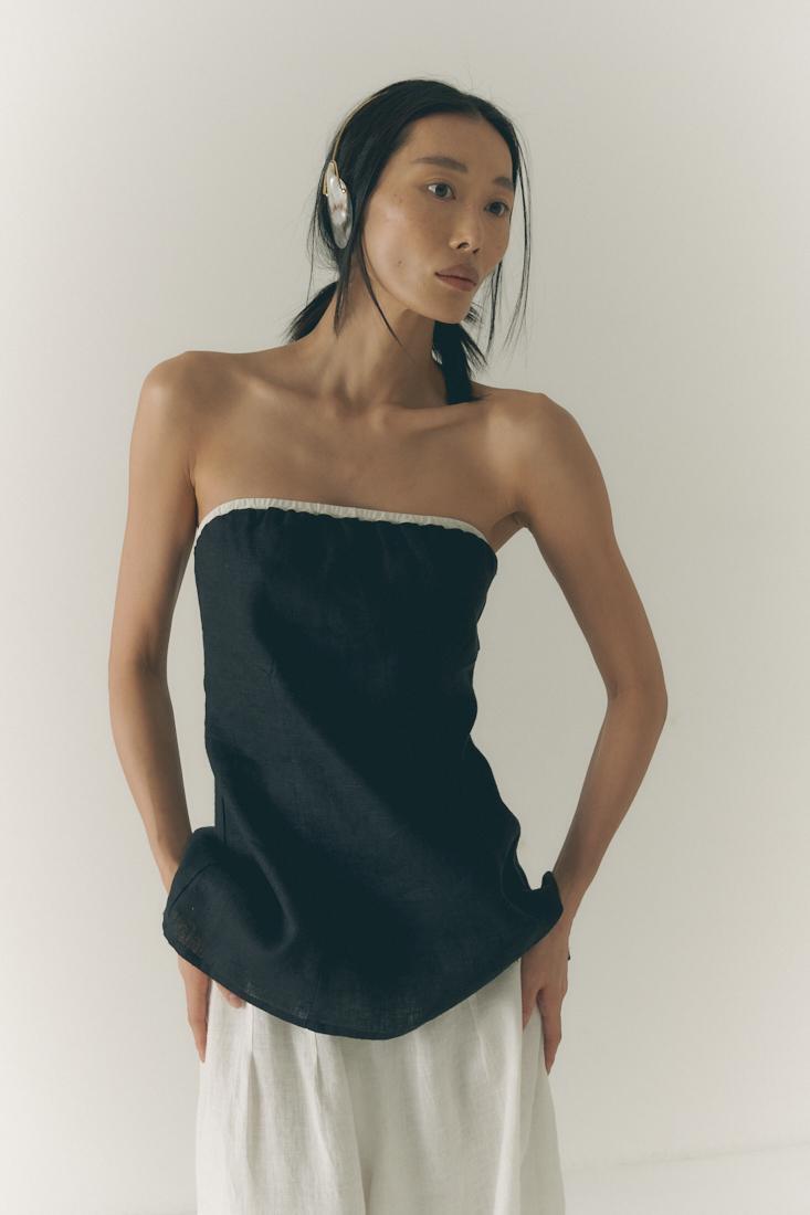 Топ Баска, черный