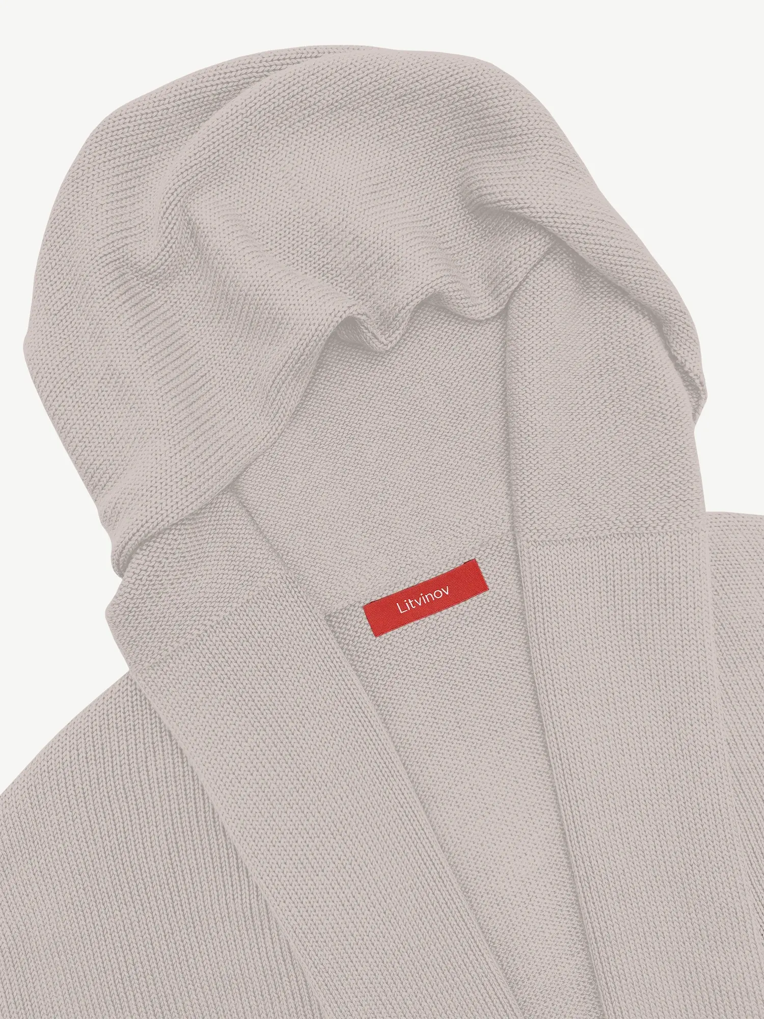 Кардиган с капюшоном из шелка