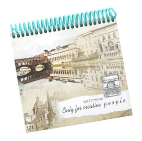 Скетчбук А6+ 80л гребень тв.обл. Прекрасный город