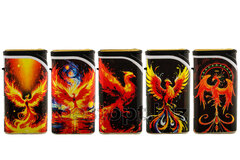 Зажигалки Турбо jet пламя  металл (FML-980) Феникс (25шт*40бл)