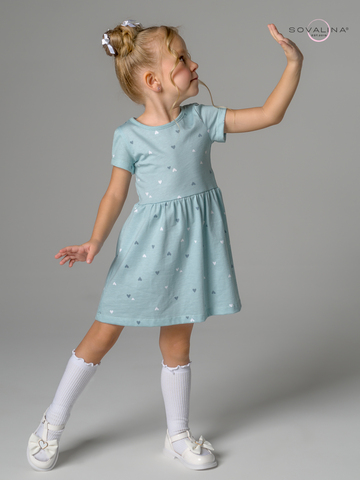 Платье Лето мятное конфетти