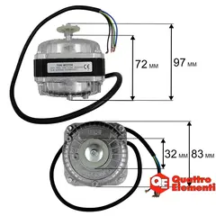 Двигатель эл. переменного тока QUATTRO ELEMENTI QE-35G 53W 2020 (243-950-104)