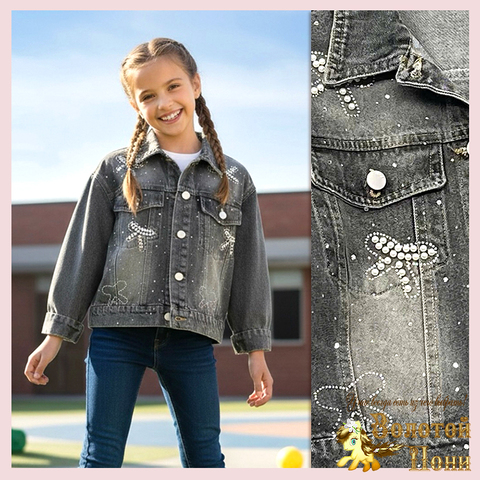 Пиджак джинсовый д (8-12) 260201-TR1158