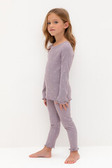 пижама  для девочки  К 1618/морской туман,мини сердечки