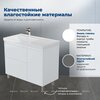 Aquanet 365909 Тумба с раковиной Nova Lite 2.0 100 L напольная цв. белый глянец (365909)